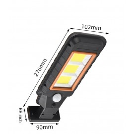 120 Cob Led Kumandalı Solar Güneş Enerjili Sokak Lambası Bahçe Led Aydınlatma 3 Modlu