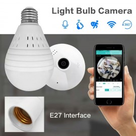Ampul Kamera 1,3 MP 130 watt Ev İşyeri Bebek Bakıcı Güvenlik Kamerası