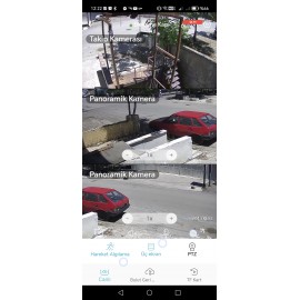Dış Mekan 6MP Wifi Çift Lensli Panaromik PTZ Güvenlik Kamerası 